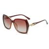 Gafas de sol polarizadas para mujer, modernas, para cara redonda, montura grande, gafas de sol con protección solar, rojo de internet, con gafas de sol de moda europeas y americanas al por mayor