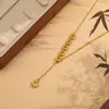 Collar con Borla de Monedas de Cobre para Mujer, Nuevo Estilo Chino con Diseño Hueco, Elegante y de Moda con Diseño de Moneda, Cadena para Clavícula de Gama Alta de Nicho