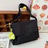 Bolso Cruzado de Hombro Casual de Nailon para Mujeres, Color Contrastante, Gran Capacidad, Verano 2025, Impermeable, Simple, para Tutorías, Moderno, Fresco