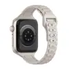Adecuado para correas de Apple Watch iWatch S12/S10/9/8/Ultra3/Se Cintura Pequeña Correa de Reloj de Silicona de Tres Perlas