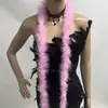 Pluma de Pavo Tira de Plumas Tira de Felpa Tira de Color Bufanda para Adultos Color para Espectáculo Decoraciones Accesorios para Fiestas Película de Fuego