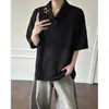Camiseta Polo Texturizada de Manga Curta Estilo Old Money para Homens, Design de Verão com Gola de Gaivota, Top Versátil e Estiloso