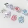 Novas unhas de lantejoulas estilo coreano unhas flash pop sereia lantejoulas hexagonais mola de cebola verão conjunto decorações de unhas