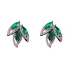 Brincos de Folha Verde de Design de Moda Exquisito para Mulheres, Elegantes e Luxuosos, Pequenos e Simples, Brincos Versáteis Atacado