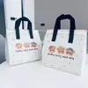 Bolsa de sacola descartável em TNT, bolsa para embalagem de delivery, bolsa térmica de folha de alumínio, para milk tea, churrasco, embalagem de bolo