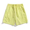 2026 Novos Shorts Casuais Masculinos de Estilo Retrô Japonês, de Caimento Solto, com Cordão na Cintura, Retos e Respiráveis, de Venda Transfronteiriça