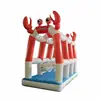 Columpio Inflable Famoso en Internet Columpio Cangrejo para Parque Infantil Columpio Inflable Puente Columpio Columpio con Cojín de Aire Colchoneta Inflable para Saltar