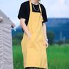 Delantal Barista Hombre y Mujer Pintura Catering Horneado Estilo Coreano Chef Peluquería Trabajo Logotipo Impreso Ropa de Trabajo