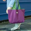 Bolsa Grande Ecológica con Cordón para Compras de Supermercado, Bolso de Hombro de Moda, Bolsa de Tote Plegable Portátil, Bolsa para la Compra, Impermeable