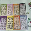 Tamagotchi 3D Estéreo Pegatinas de Felpa Lina Bell Decorativas en Relieve Dibujos Animados Teléfono Móvil DIY Pegatinas Estéreo 3D