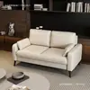 Sofá de lujo ligero para apartamentos pequeños, sala de estar minimalista, asientos dobles o triples, adecuado para apartamentos, tiendas de ropa, propiedades de alquiler y áreas de recepción