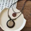 Novo Colar Étnico Chinês Borboleta para Mulheres, Corrente para Suéter Boho Retrô Zen, Corrente de Pescoço com Design de Nicho