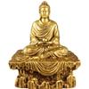 Adornos de Buda de Latón Buda Sakyamuni Adoración en el Hogar Buda Tathagata Gran Sol Buda Sakyamuni Estatua Grande de Bronce