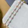 Pulseira Tesouro azul claro natural puro Papalacha tamanho aprox. 3*4mm Prata 925 Seiko cravação outlet de fábrica