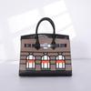 Bolso Platino de Cuero Suave de Casa Pequeña de Alta Gama 2025 Nuevo Bolso de Mujer Bandolera Color Block de Cuero Suave con Patrón de Cocodrilo