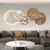 Lámpara de Pantalla LED de Acrílico Jiuyu Jucai Jiuyu Lotus Rhyme Lámpara Colgante para Sala de Estar Pintura de Fondo Sentido de Atmósfera Sentido Avanzado Colgante