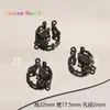 Aleación Negra Mariposa Serpiente Dragón Flor Zorro Bolsa Cuentas Colgante Colgante Cuentas Diy Joyería Accesorios Material