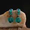 Nuevos Pendientes Brillantes de Alta Gama para Mujer, Pendientes de Joyería con Diseño de Calabaza de Lujo Ligero, Pendientes Versátiles de Moda Retro de Nicho