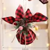 Venta Caliente Transfronteriza Agujas de Pino Navideñas Fruta Roja de Cristal Accesorios de Atrezo Adornos de Exhibición Accesorios de Decoración Navideña de Escritorio Suministros