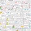 96 Pegatinas de Versos Florales para Comentarios de Maestros, Excelentes Comentarios de Evaluación Final de Alto Nivel, Pegatinas para Cuaderno