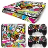 Console de Jogo Ps4 Slim Adesivo de Corpo Inteiro Material de PVC com Canaleta Guiada por Ar Filme Adesivo Bomb