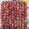 Xicui Piedra Natural de Alta Calidad Calcedonia Cuentas Redondas Pulsera DIY Accesorios de Joyería de Goma Componentes Semiacabados al por Mayor