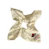 Lindo Cachorro Beige Bufanda Cuadrada de Satín para el Cabello para Mujer, Lazo para el Cabello de Alta Gama, Accesorio Cuadrado para el Cabello, Estilo Coreano Grande