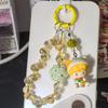 Encantos Originales Pop Mart Lindos para Hacer Manualidades con Cristal de Fresa y Hortensia para Correas de Teléfono, Colgantes de Bolsos y Colgantes de Coche