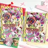 Dado Gato Lindo Cuaderno A5 Encuadernado en Cuero Páginas a Todo Color Cuaderno de PU Estudiante Alta Calidad Impresión de Dibujos Animados Diario