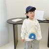 Bolso para niños, moderno y moderno, con letras en contraste de colores, estilo occidental, bandolera de nailon para bebés pequeños.