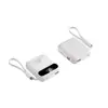 Mini cargador portátil con cable incorporado, carga súper rápida, capacidad total de 10000 mAh, fuente de alimentación móvil compacta
