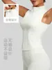 Chaqueta cárdigan sin mangas de fábrica para fitness y yoga para mujer, elástica, adelgazante, top deportivo, envío directo disponible
