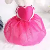 Vestido Falda Nuevo Corazón Primavera/Verano 2016 Ropa para Perro Osito Pomerania Falda Una Pieza Dropshipping