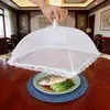 Venta al por mayor de fábrica Simple Cuadrado Hogar Grande Plegable Malla Anti-moscas Cubierta para Platos Comida