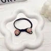 Coreia do Sul Dongdaemun Mesma Cor de Chá com Leite Rosto Sorridente Argola de Cabelo Menina Fofa Corda para Coque Alta Elasticidade Elástico para Cabelo Estojo de Couro