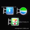 Pegatina Magnética para Refrigerador Emisora de Luz Cuadrada Redonda LED de Doble Cara Caja de Luz Pequeña Exhibidor Colgante Lateral Cartelera