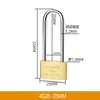 Fabricante de Candados de Cobre al por Mayor Venta Caliente Transfronteriza Sin Marca Candado Fino de Cobre Pulido Cerradura Eléctrica Cerradura de Propiedad Cabeza de Candado Pequeña
