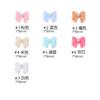 Moño de Resina de Listón Mate Accesorios para Arte de Uñas Pedrería para Uñas Femeninas Uñas Portátiles DIY Decoraciones Japonesas para Uñas