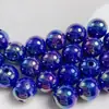 16mm Sin Rayaduras Color Sólido UV Colorido Concha Agujero Recto Cuentas Redondas Hechas a Mano DIY Cuentas Sueltas Transmisión en Vivo Accesorios Hechos a Mano