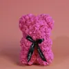 Oso de Rosas de 25 cm Regalo para el Día de San Valentín, Día de la Madre, Cumpleaños Admite Procesamiento Personalizado Arte Floral Flores Eternas Flores Hechas a Mano