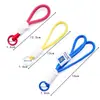 Colgante Llavero de Cuerda Trenzada de Nylon Anudada Bloque de Color Correa Corta para Teléfono Desmontable Accesorio de Correa Colgante Anti-Pérdida