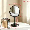 Espelho de maquiagem de mesa estilo ins minimalista, espelho dupla face rotativo, adequado para uso doméstico, pode ficar em pé, ideal para estudantes de dormitório