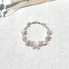 Pulsera de mano de mariposa flor exquisita dulce de alto valor 2025 nueva pulsera tejida de verano pequeña fresca