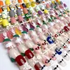 Uñas Postizas Portátiles Pre-hechas al por Mayor, Uñas Portátiles de Tira Completa Simples con un Toque de Lujo, Colección de Pegatinas Blanqueadoras para Uñas