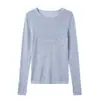 Blusa de Tricô Gola Redonda Sem Costura, 18 Gauge, 60 Fios, Lã Fina Yangzi, Lavável à Máquina