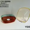 Categoría 16 Plato de Fruta-1 Lujo Ligero Transparente Mesa de Comedor para el Hogar Plato de Snacks Plato de Fruta Plato para Dulces y Frutos Secos Venta al por Mayor en Tienda Departamental
