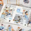 Paquete de Pegatinas para Mascotas Yiniao - Serie Cálida y Pacífica - Pegatinas de Material para Decoración de Diario de Paisajes Diarios - 20 Hojas con 6 Diseños