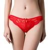 Bragas Sexys de Encaje con Cortes Bajos para Mujer, Braguitas con Volantes y Lazo, Exportación Transfronteriza, Stock a Largo Plazo