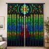 Cortinas geométricas personalizadas transfronterizas de Amazon con impresión digital para decoración de sala de estar y dormitorio, cortinas terminadas, TEMU dropshipping