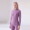 Roupa Térmica Leve de Oxigênio 240g Conjunto De Rong Masculino e Feminino Gola Alta e Baixa Aquecimento Rápido De Rong Conjunto Térmico Escovado em Ambos os Lados